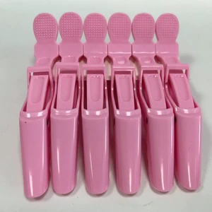 Barber Shop Hairdressing Styling Partition Hair Crocodile Clips Solid Color Long Mouth Clip Custom Logo Crocodile Hair Clip