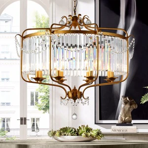Sunsir SKD Led Bulbs Luxury Pendant Lamps Modern Crystal Ceiling Lightings Dining Room Hanging Lights Nordic Design Chandeliers