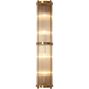 Light Luxury Indoor Living Room Wall Lamp Stainless Steel Crystal Aisle Light for Bedroom Hotel Lobby Villa Bedside Wall Lamps