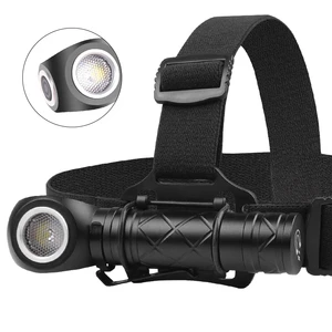 Magnetically Charged P8 Flashlight 3 Modes 800 Lumens 18650 Usb Rechargeable Headlamp With Magnet Pen Holder