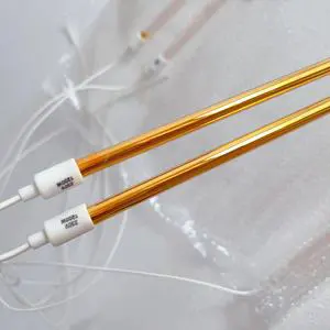 Customized Gold Ceramic 1200w Quartz Halogen Bulb Infrared Heat Lamp for Pet Preform Sealing Machine