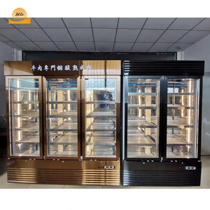 Luxury Glass Door Dry Aging Refrigerator for Dry Aged Beef Steak Cabinet Meat Ager with Internal LED Lighting and UV Lamp