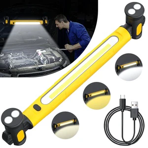 High Lumen COB LED Work Light USB Rechargeable with Strong Magnet and Hanging Hook for Professional Workshop Use