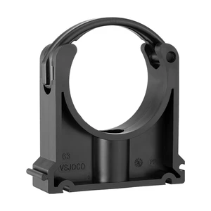 World Popular Pipe Fittings Deep Grey PP Material Pipe Clamps