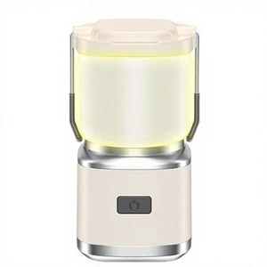 Rechargeable High-Brightness IPX4 30m Beam Warm White 3500K USB LED Camping Lantern with Handle and Hanging Feature