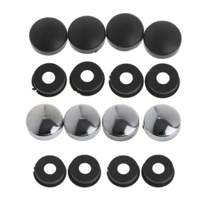 Car Truck License Plate Bolts Frame Fixed Fasteners Screws Plastic Nut Cap Security Plate Mounting Screws