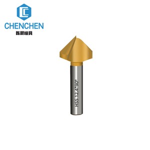Cobalt Single/Three-Flute 60 Degrees Countersink Drill Bit Deburring Tools Chamfer Drill BIt
