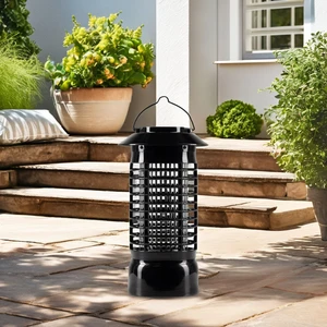 UVA LED Bug Zapper 5W Mosquito Killer Lamp Chemical Free Electric Insect Trap with Safety Grid Hanging or Tabletop Use