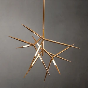 Modern Minimalist Chandeliers Creative Led Tree Branch Pendant Light For Hotel Villa Bedroom Loft Living Room