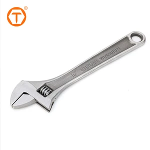 Industrial Spanner Plumbing Tools Cr-V Steel 8 Inch 10 Inch 12 Inch Adjustable Wrench for Household Repairs