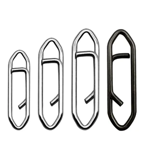 WEIHE Fishing Power Clips Stainless Steel Speed Clip Quick Change Fishing Snap Connector Freshwater Saltwater Fishing Tackle