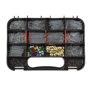 Panpal ZY1204 1150PC Screw Tool Box Set Iron Hand Operated OEM Hardware Assortment Multi-Purpose Wire Round Nails Common Nails