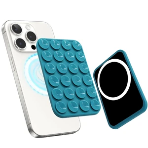 Magnetic Suction Phone Holder For MagSafe Case Silicone Adhesive Grip Stand For IPhone Removable Hands-Free Selfie IPhone Case