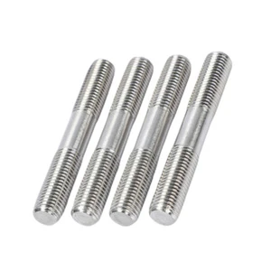 304 Stainless Steel Double-Headed Stud Screw with Extended Full Thread Connection Thin Rod and Tooth Rod