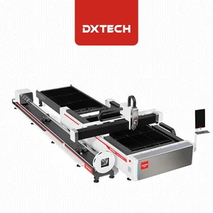 DXTECH 3kw Laser Cutting Machine With Fiber Laser Cutter 1530 For Sheet SS Pipe Cutting