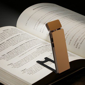 LED Book Reading Light 3 Colors/Brightness Adjustable Rechargeable Blue/Pink Book Light