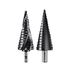 TG Profitools 4241 HSS Round Shank Step Drill Bit 4-40 135spec MM With 13 Steppers For Steel White Box