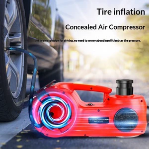 Factory Wholesale 12V Electric Hydraulic Jack Kit 1-10T with Wrench & Air Pump Portable Car Repair Tools