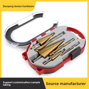 6-Piece Pagoda Drill Serrated Drill Set Hand Drills; Woodworking Hole-Opening Punching Bits; Bearing Steel Drills