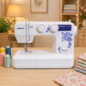 New Model Household Multi-Function Sewing Machine JK6824 with 24 Stitches for Homeuse Sewing Functions with Led Light Easy Use