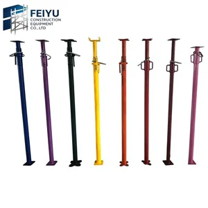 Lightweight Load-bearing Steel Shore Post, Retractable Jack For Low Store Concrete Casting Formwork