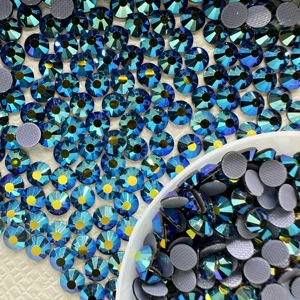 Strong Glue Eco-Friendly High Crystal SCGR Hotfix Flat Back Rhinestone Nails Clothing Lead Free Nail Art Bags Hats Shoes 12