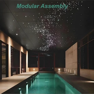 LED Fiber Optic Lights Starry Sky Ceiling Ambient Lighting for Bedrooms Home Theaters Vehicles-IP66 Rated Remote/App Control
