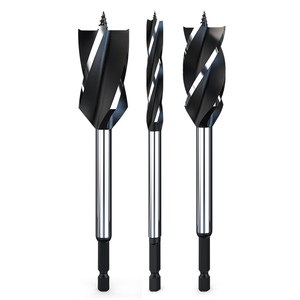 HUHAO 8mm Four Flutes Shank Hand Drill Bit Wood Hole Saw Steel Woodwork Hole Drill 2203141601