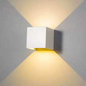 Modern Outdoor Staircase Waterproof Light Black White Square High Brightness Led Wall Lamp Outdoor Wall Lamps