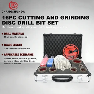 Wholesale Porcelain Diamond Center Drill Bit Kit 10mm Marble & Ceramic Tile Cut&Core Holesaw Premium Tile Drill Bits