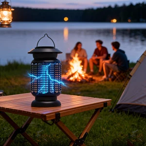 Mosquito Killer Lamp Household Outdoor Plastic Insect Flying Trap Attractant Zapper Pest Control Electric Bug Zapper UV Light