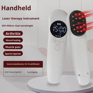 Handheld Infrared Physiotherapy Device For Body Pain Relief Neck & Back 650nm/808nm Built-In Lithium Battery