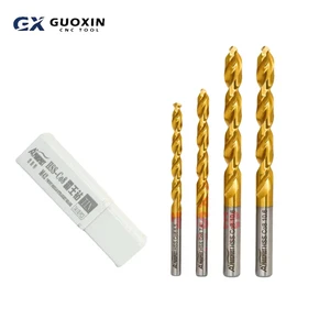 Premium M4 Cobalt-Bearing Titanium-Plated CNC Milling Tool Multipurpose Drill Bit for Metal and Wood Machining