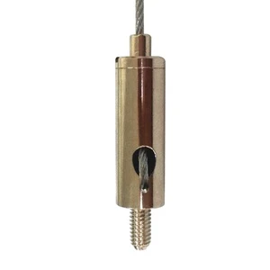 Factory Wholesale External Thread Side Cable Exit Gripper Wire Rope Clip for Ceiling Lights and Chandeliers Tool