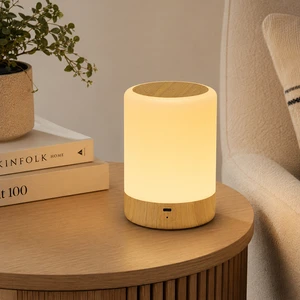IBN Customizable Red Night Light ABS Rechargeable 2000mAh Battery Type-C Dimmable Touch Timer Function Home Bedroom Bulk