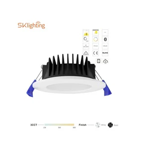 Australian downlights 3CCT CE SAA IP54 waterproof LED Downlight 8W 10W 12W Recessed SMD Lamp Dimmable aluminium Downlights 90mm