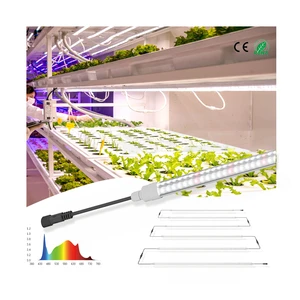 Factory New Waterproof T8 LED Grow Light Tube Hydroponic Vertical Farm Greenhouse Full Spectrum Bloom Vegetable Fruit Flower