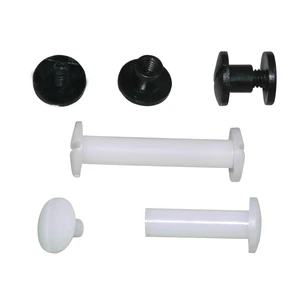 Plastic Book Binding Screws Black Plastic Male and Female Screws Chicago Screws