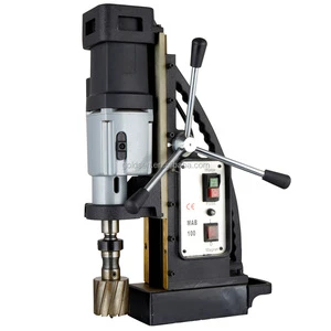 220v 1920W 100mm Used TCT Annular Cutter Bit Set Small Core Drilling Machine Portable Magnetic Base Hole Drill for Sale