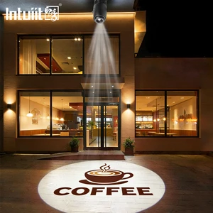 LED 60W IP65 Waterproof Outdoor Advertising Gobo Projector Light Magnetic Plate Full Color Gobo Adjustable Beam Angle Dimmable