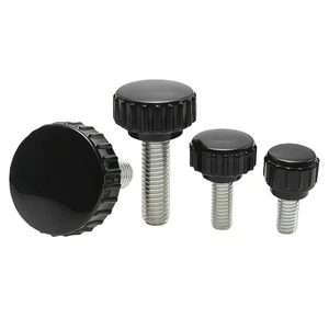 Plastic Head Thumb Screw M3 M4 M5 M6 Knurled Hand Tightening Screw Zinc Plated Carbon Steel Screw for Tool Free Fastening