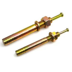 Concrete Heavy Duty Pin Hammer Hit Anchors With Nail Metal Hit Anchor
