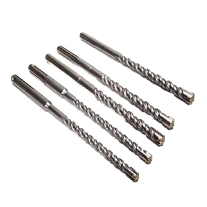 Set of 3 Hard Alloy 5-12mm Twist Drill Bits Woodworking Tool Kit Masonry Drilling 110mm Total Length 3-Year Warranty Model Ts432