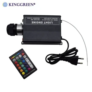 Hot Sales RGB LED Fiber Optic Light 16W LED Light Engine With 24key RF Remote Controller for Starry Sky Ceiling Lighting