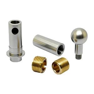 OEM Custom CNC Turning Parts Threaded Insert Bushing Ball Stud Fittings Stainless Steel Brass Precision Machined Components