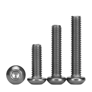 Metric M2 M2.5 M3 M4 M5 M6 TA2 Titanium Hexagon Socket Pan Round Head Screws Cup Button Head Allen Bolts