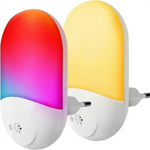 Bestseller Smart Home Creative Nursing Light Night Light Bedside Lamp Corridor Plug-In Light-Controlled Remote Control ABS