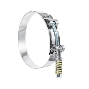 Kinglin High Quality Adjustable 304 316 Stainless Steel Strong Throat Pipe Clamp T-Bolt Hose Clamp