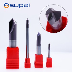 SUPAL HRC 45-65 4-20mm Shank Diameter 1-6 Flutes Zinc Plated Countersink Drill Bit Set for Metal Drilling