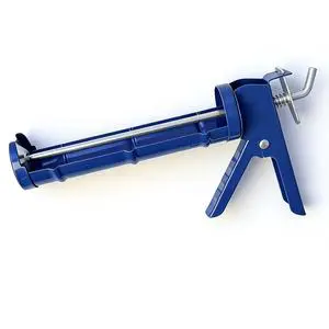 Woking Heavy Duty Smooth Rod Manual Silicone Skeleton Caulking Gun No Drip Quick Release Iron Sealant Glue DIY Tool